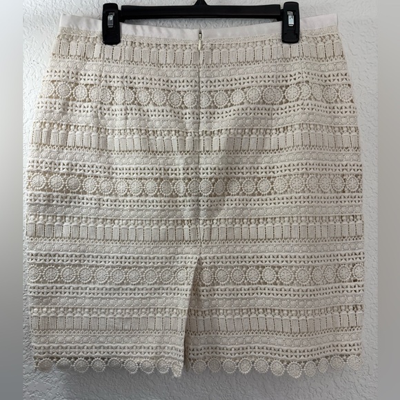 Tommy Hilfiger Cream Crochet Lace Mini Skirt |Preppy Coastal - Picture 8 of 16